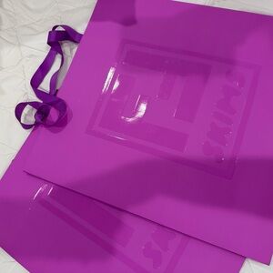 Fendi Glossy Purple shopping Bags